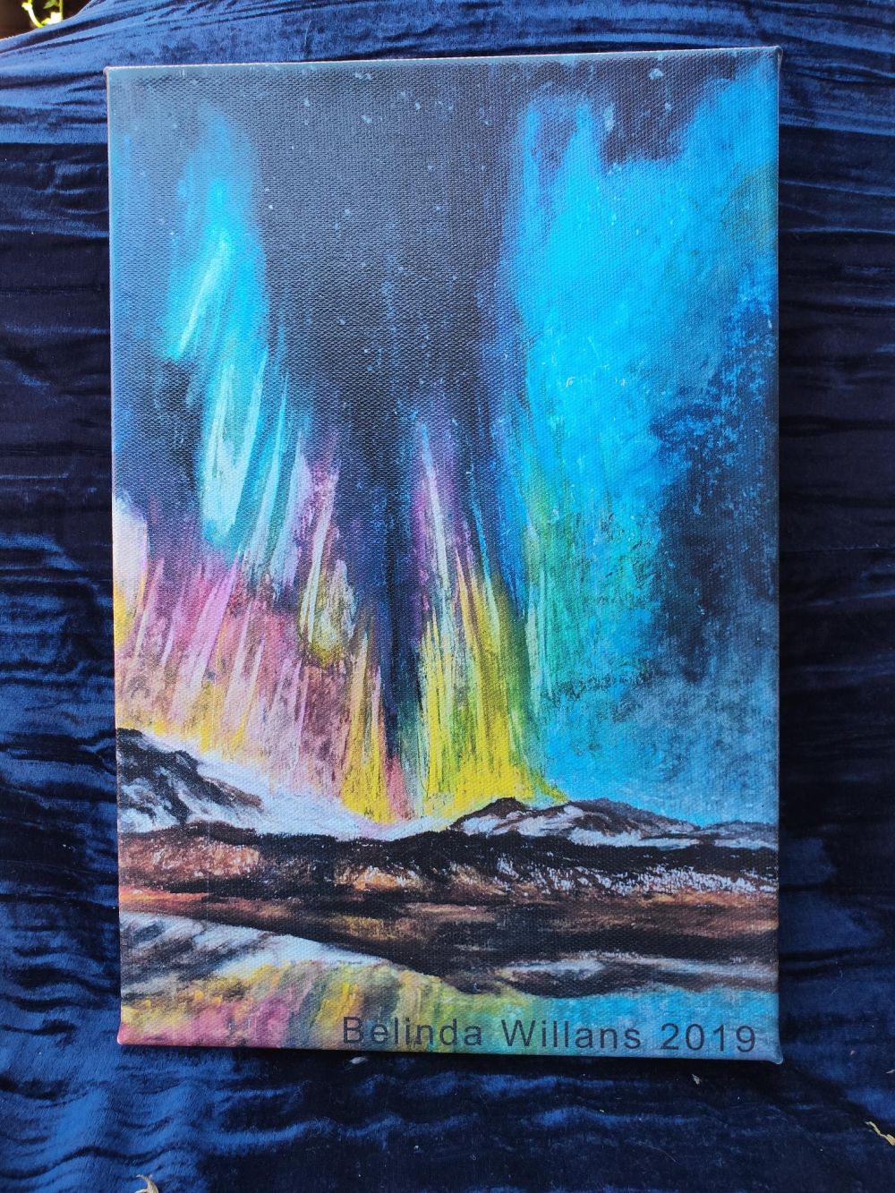 Aurora Borealis A4 canvas print