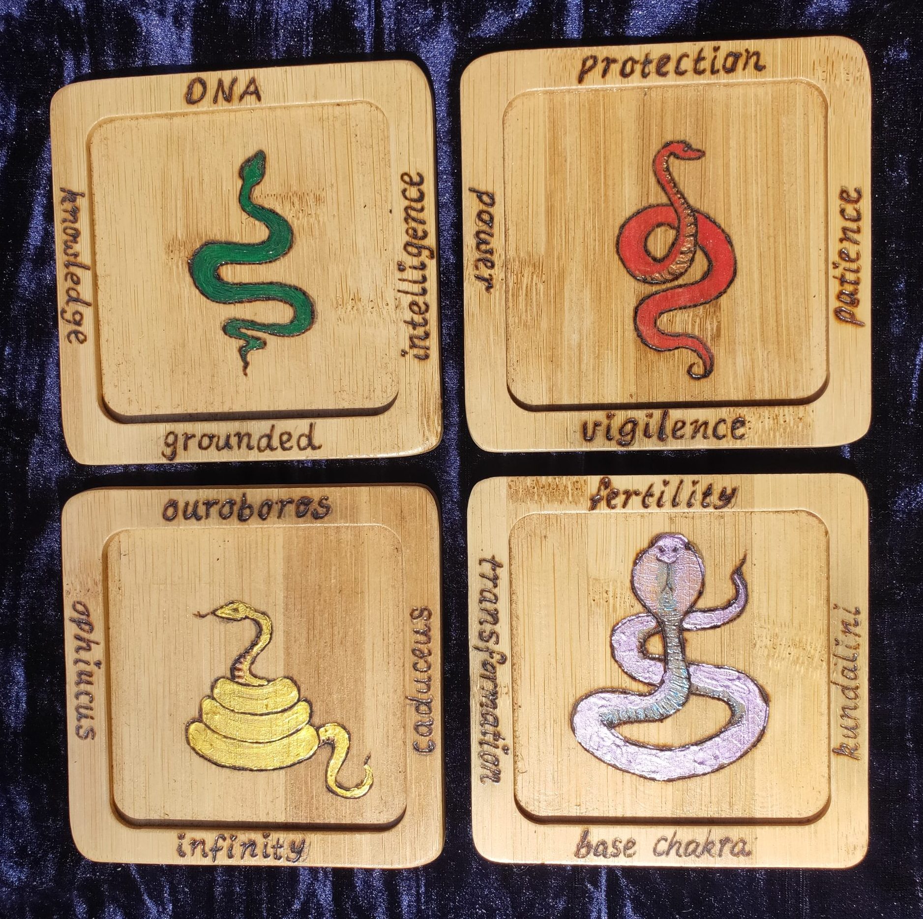 Snake Spirit Coasters